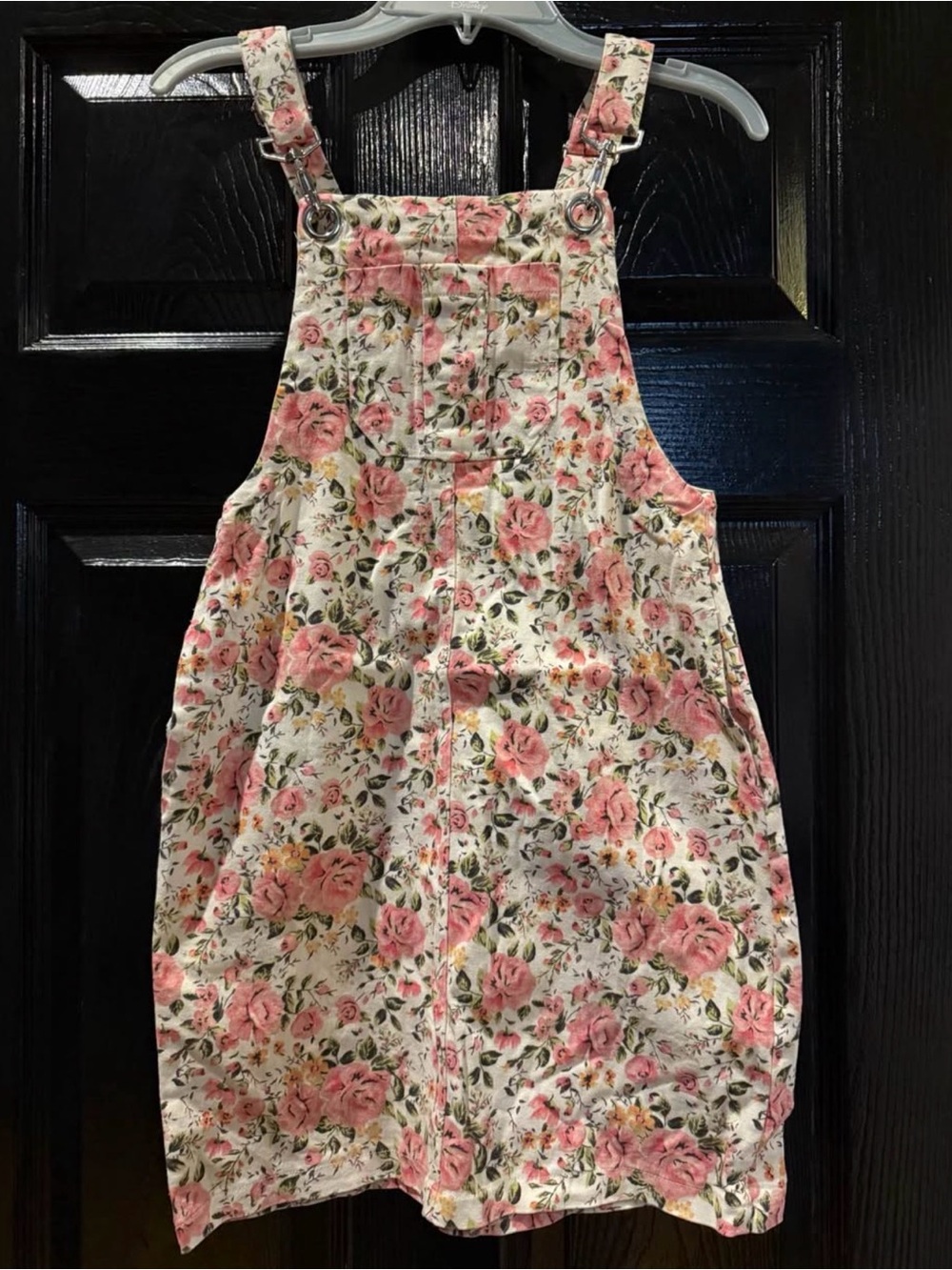 1st Kiss Floral  Overall Dress - Girl’s 10/12